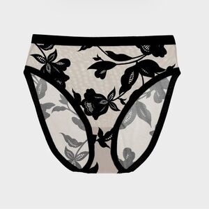 EBY Sheer High Cut, High wasted-Madam Noir-Medium-NWT